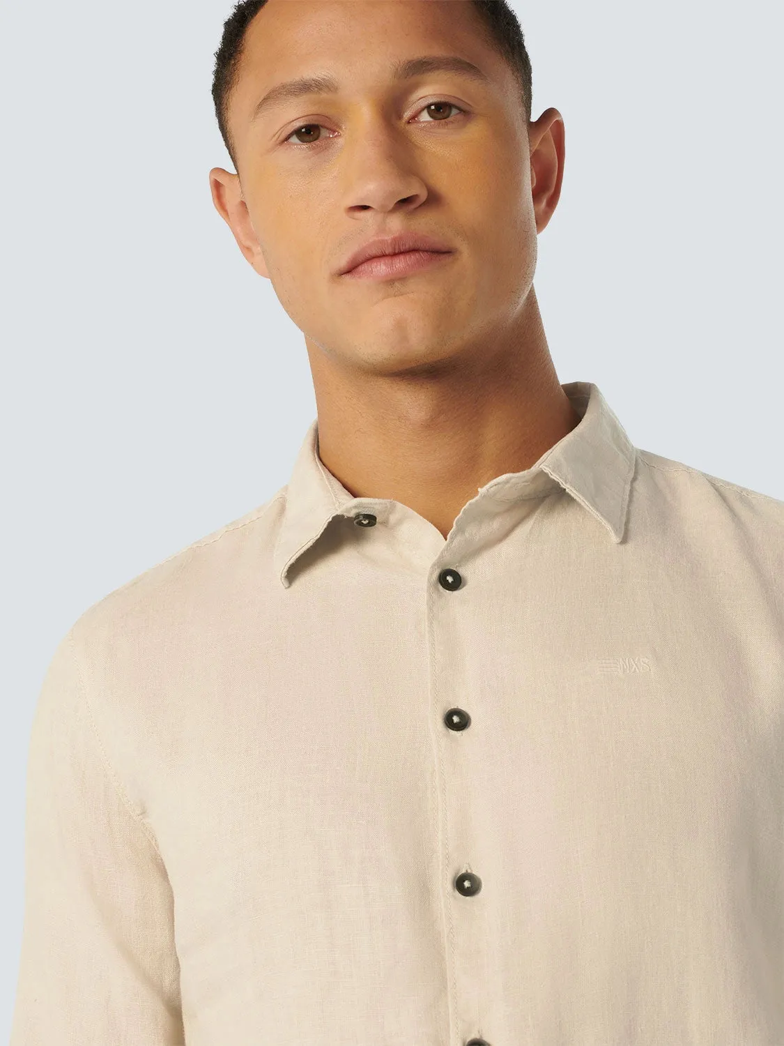 NO EXCESS PURE LINEN L/S SHIRT 23470213SN