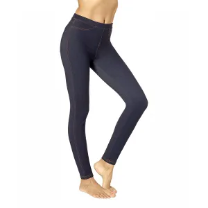 No nonsense Women's Stretch Denim Legging, Dark Denim