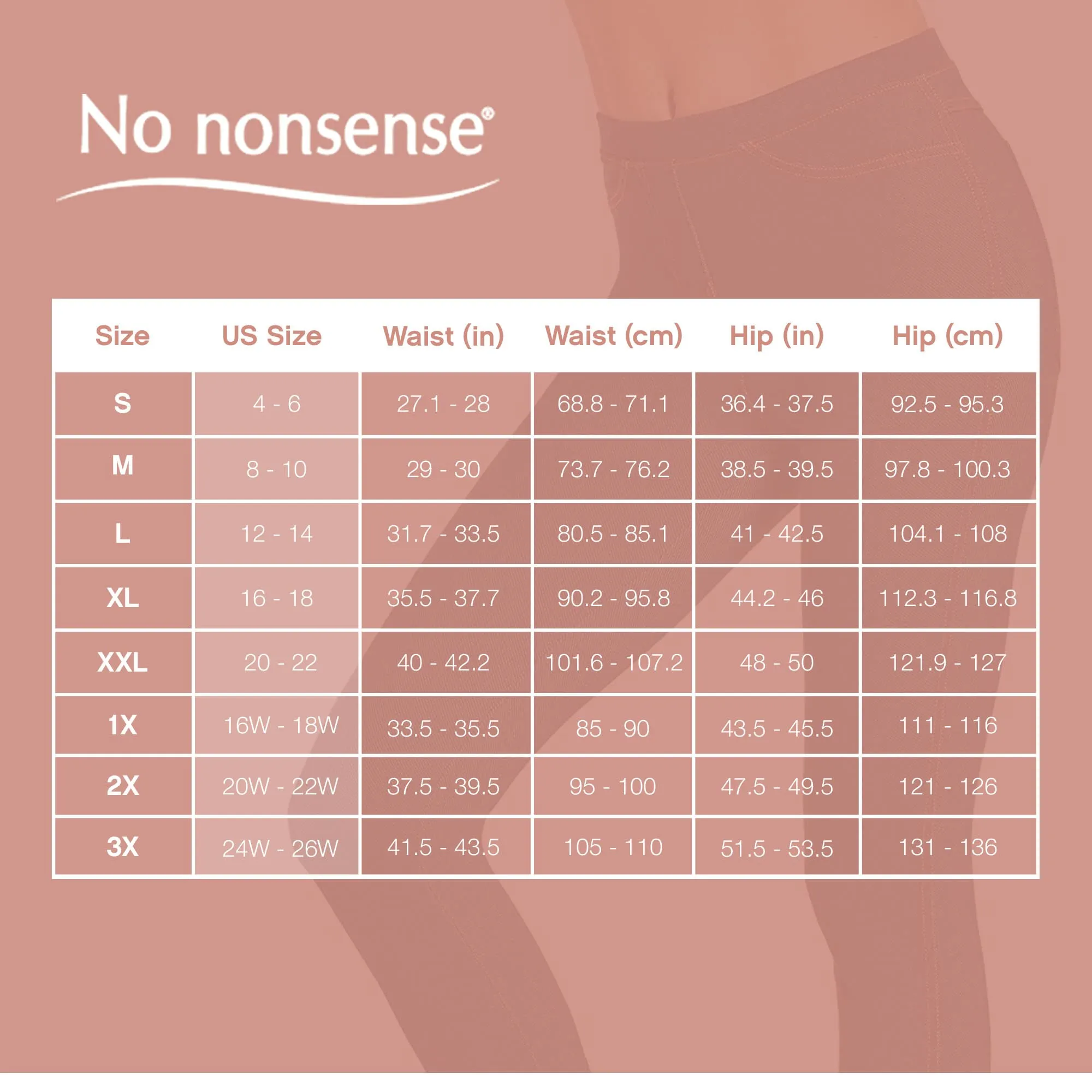 No nonsense Women's Stretch Denim Legging, Dark Denim