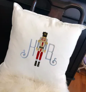 Nutcracker Holiday Toss Pillow