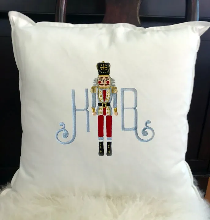 Nutcracker Holiday Toss Pillow