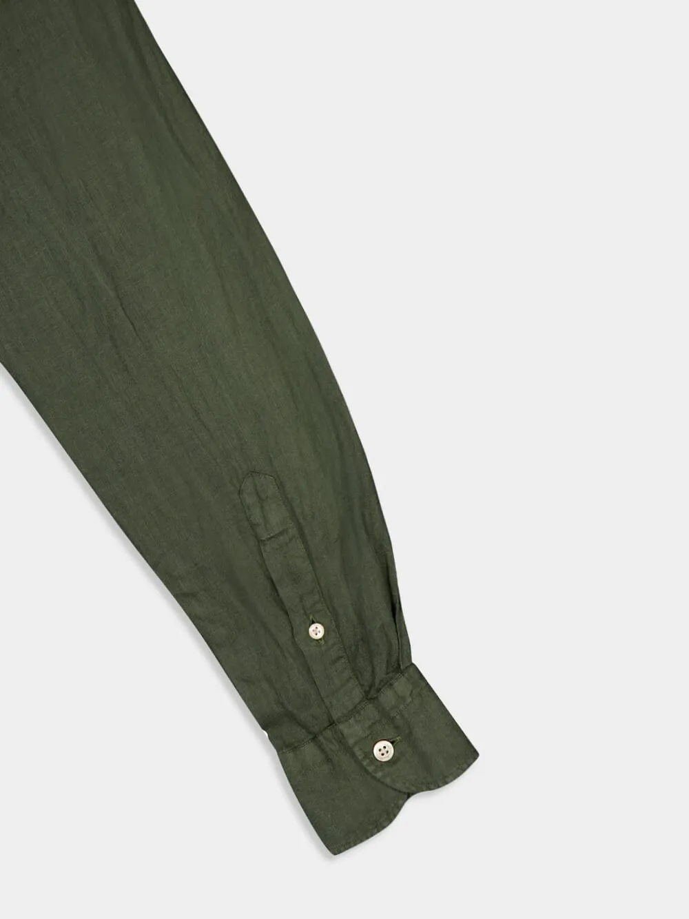 Olive Linen Shirt