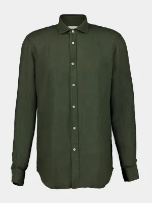 Olive Linen Shirt
