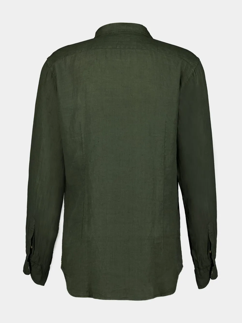 Olive Linen Shirt