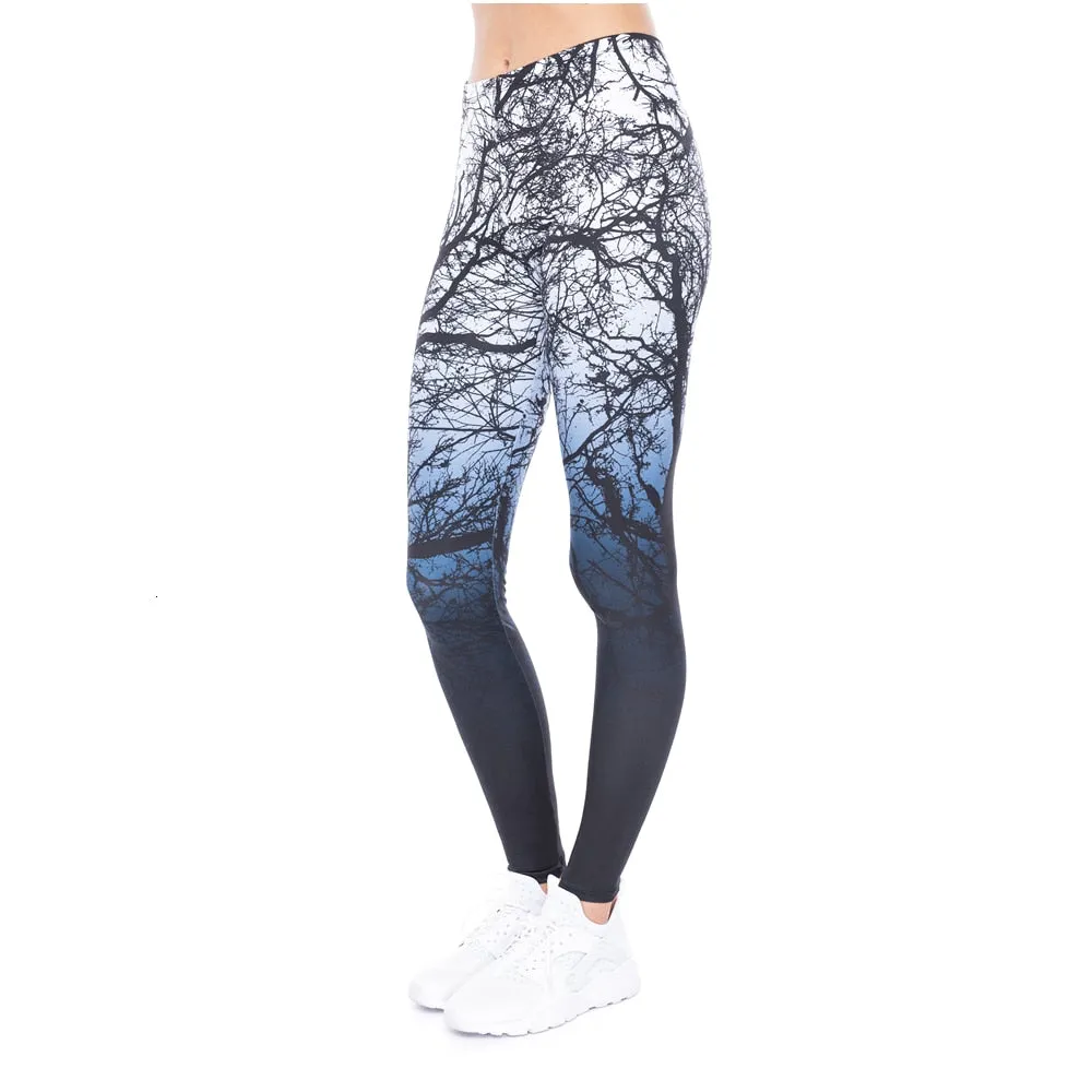 Ombre Tree Leggings