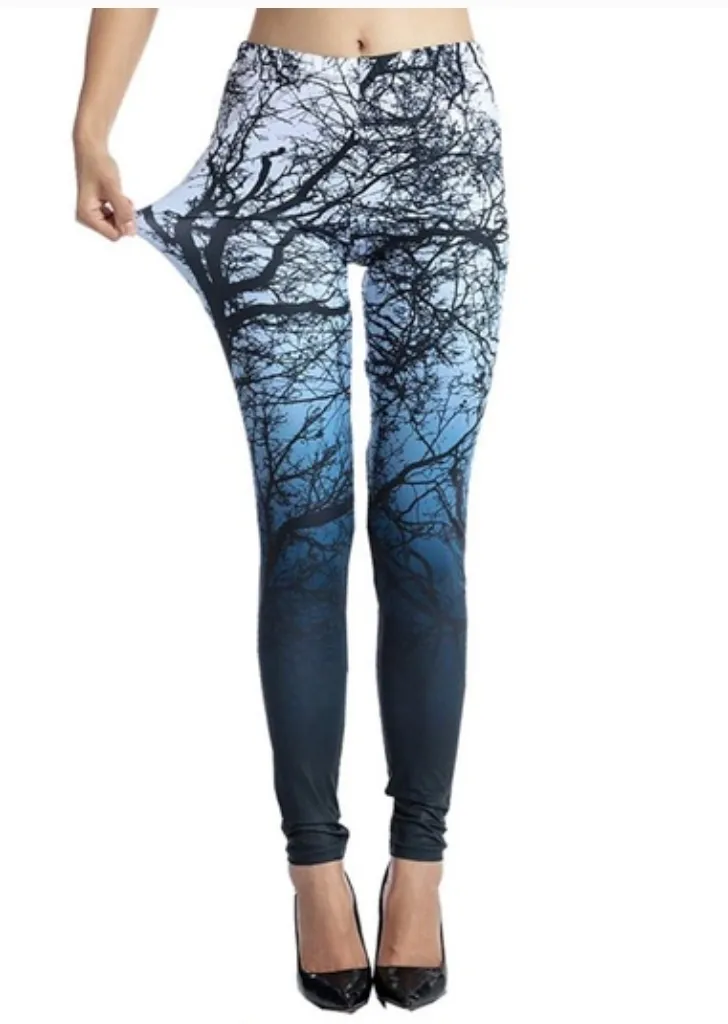 Ombre Tree Leggings