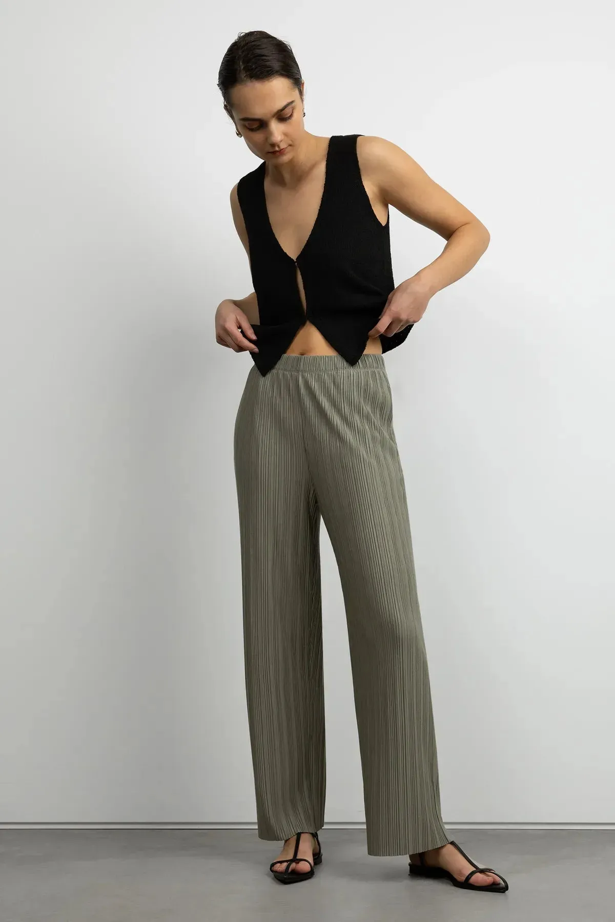 Open Front Knit Tank