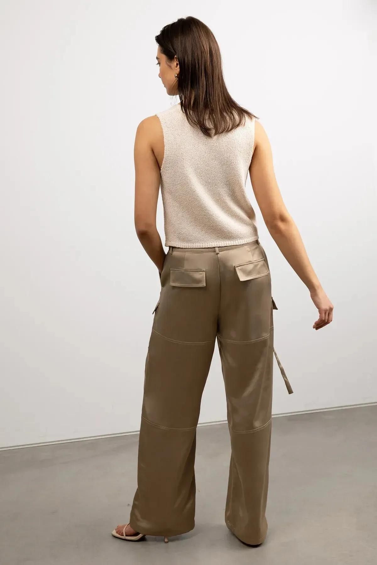 Open Front Knit Tank