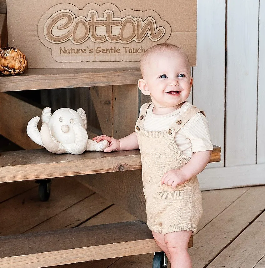 Organic Cable Knit Baby Onesies | Knitted Sweater Bodysuits