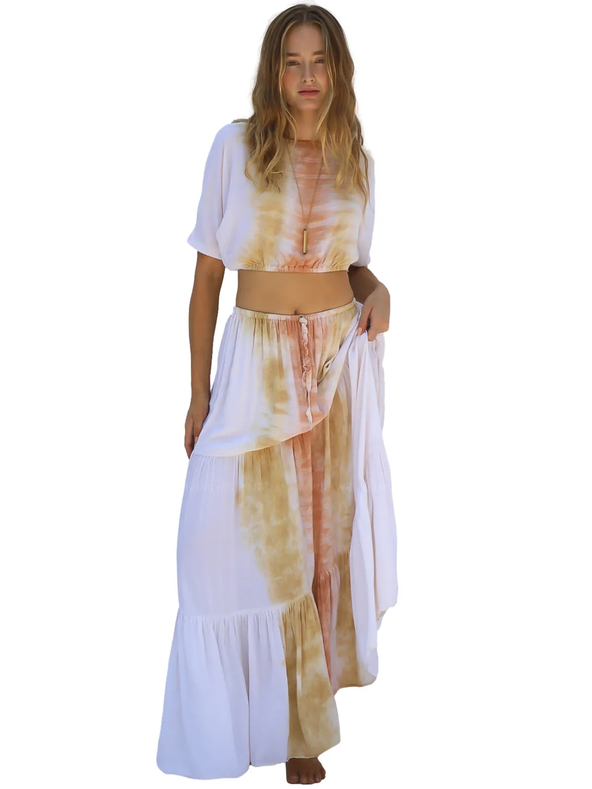 Page Crop-Johanna Maxi Skirt ::RET
