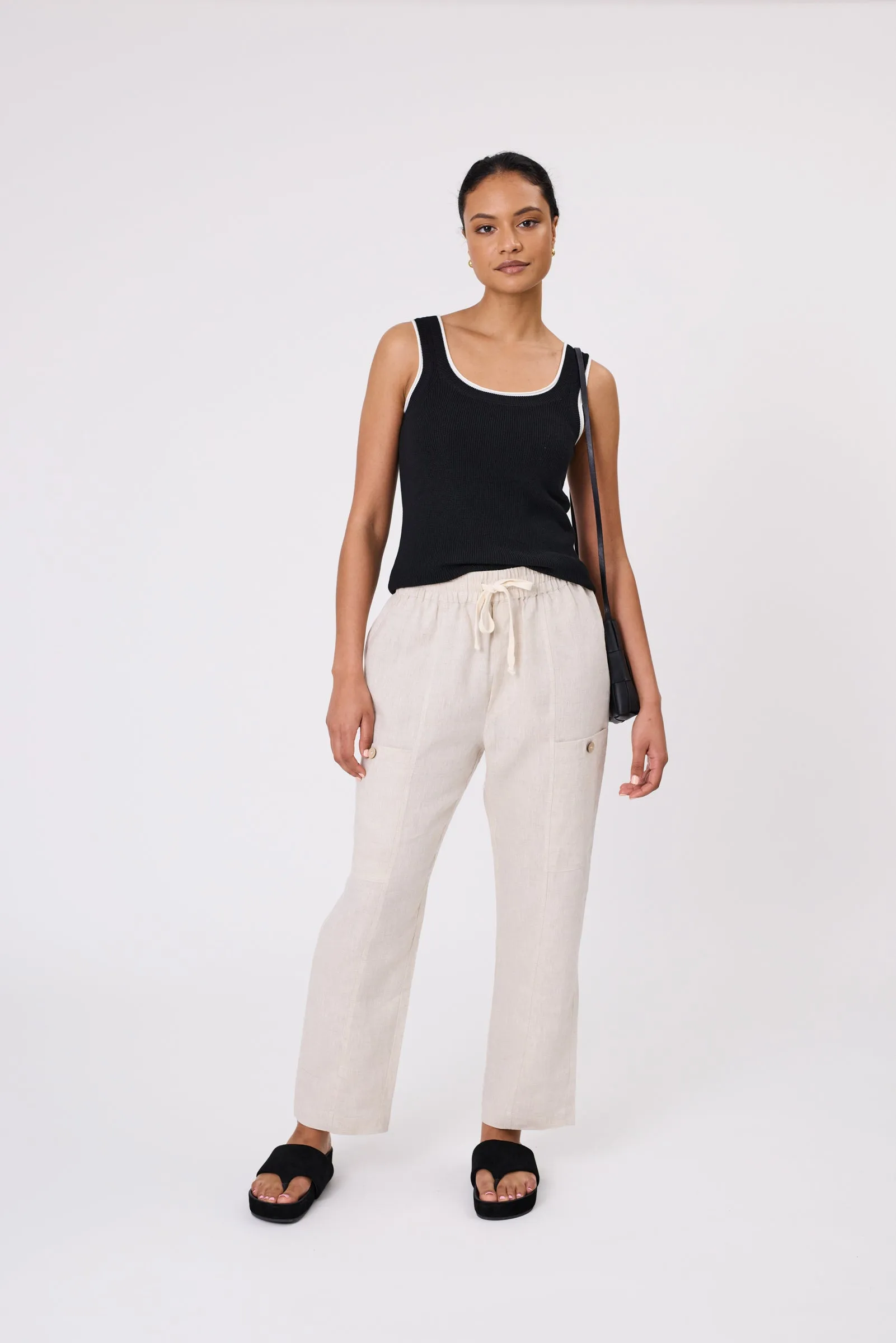 Paradise Linen Pant - Natural