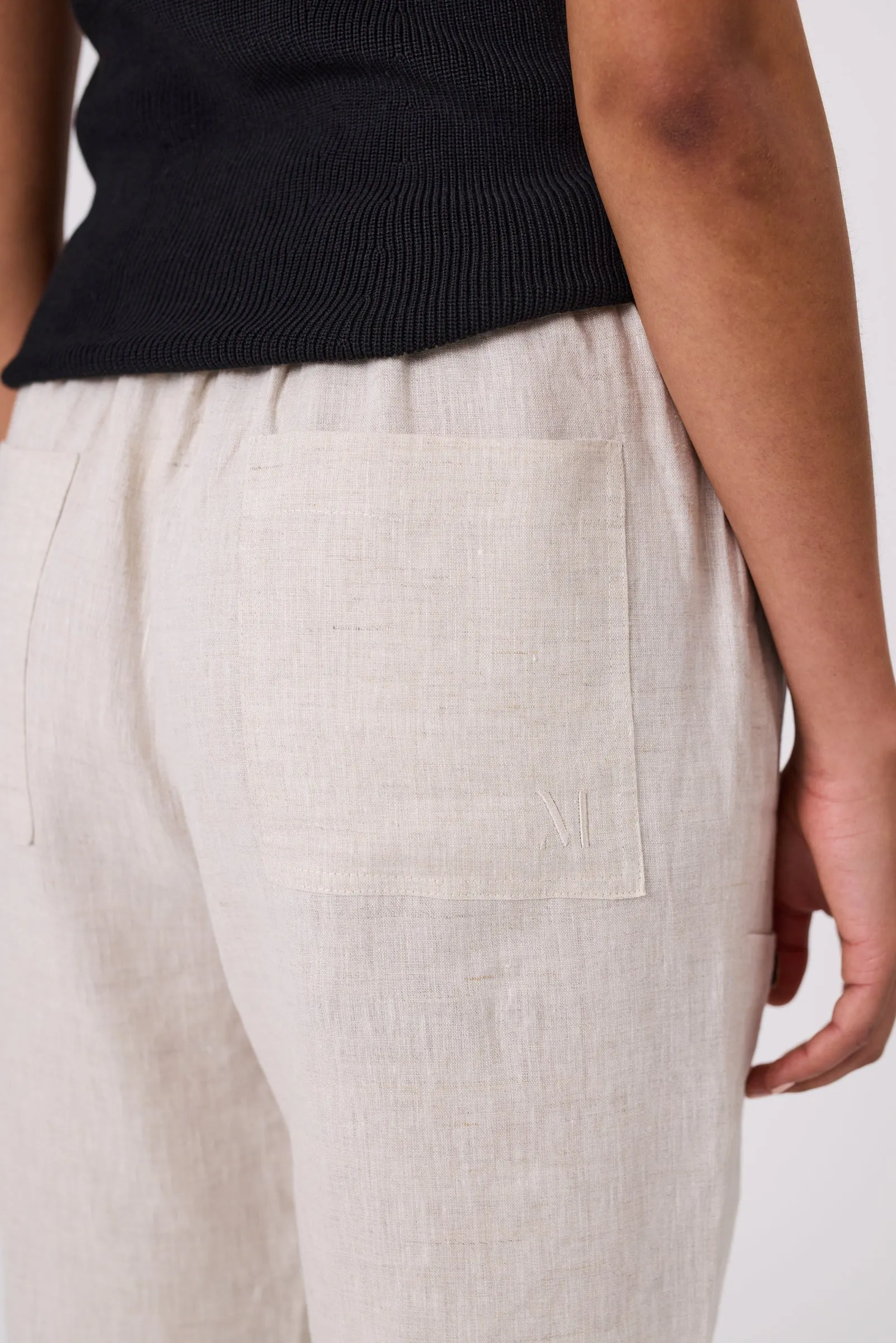 Paradise Linen Pant - Natural