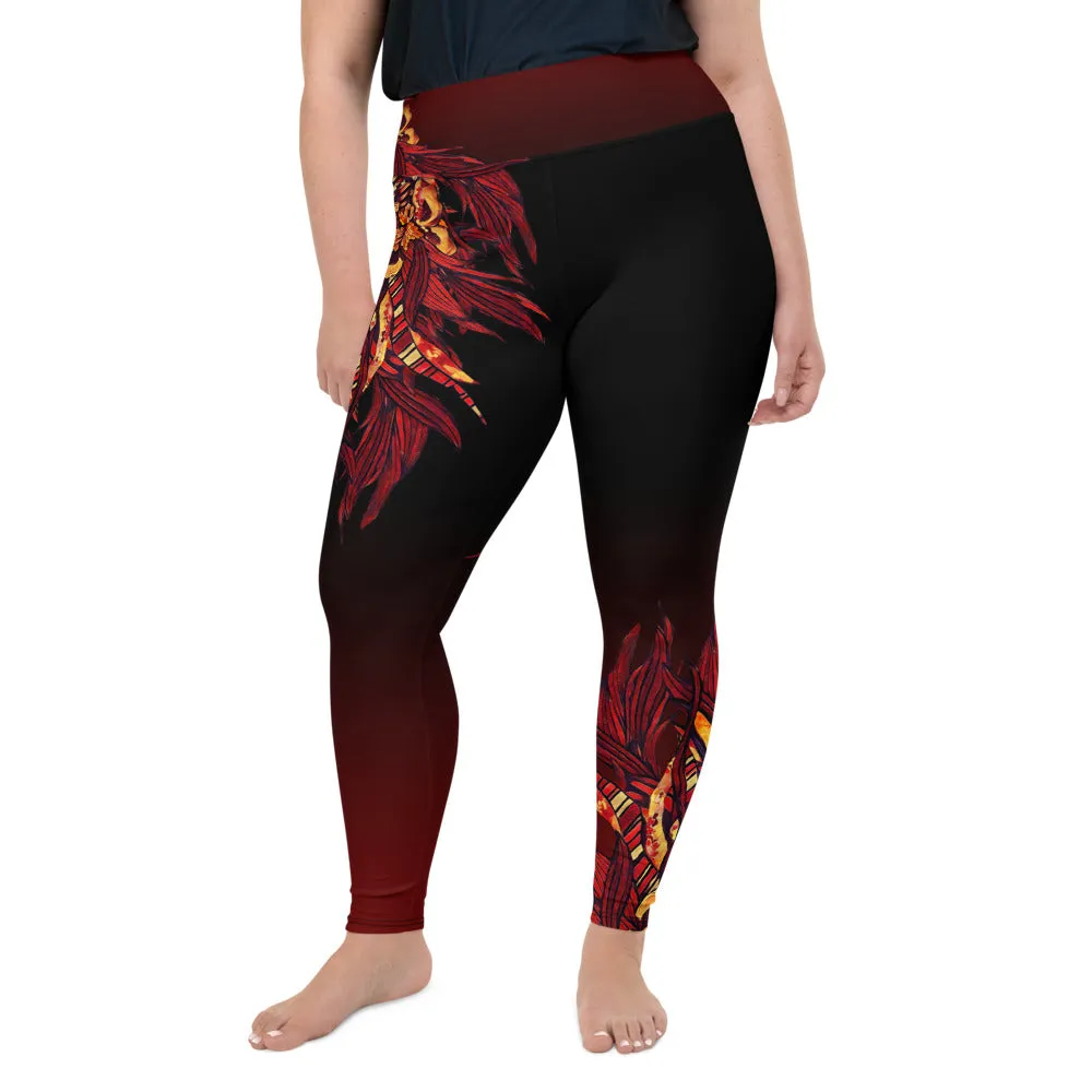 Passions Ombre Plus Size Yoga Leggings