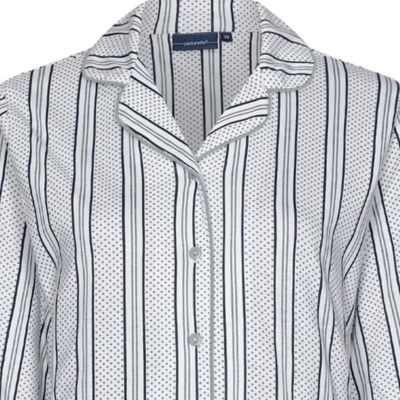 Pastunette Modern Stripes Full Button Pyjamas