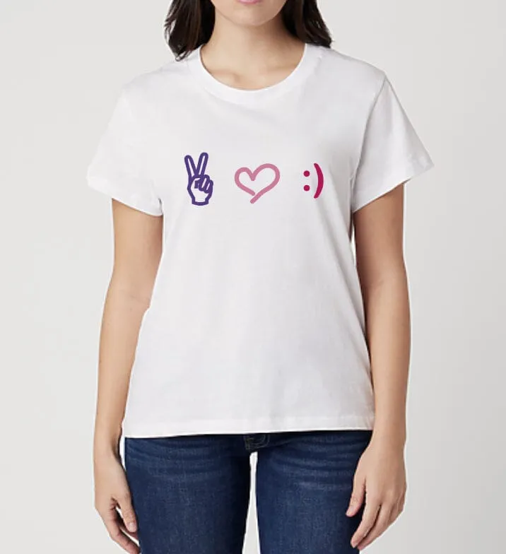 Peace Love Happiness Manifestation Tee