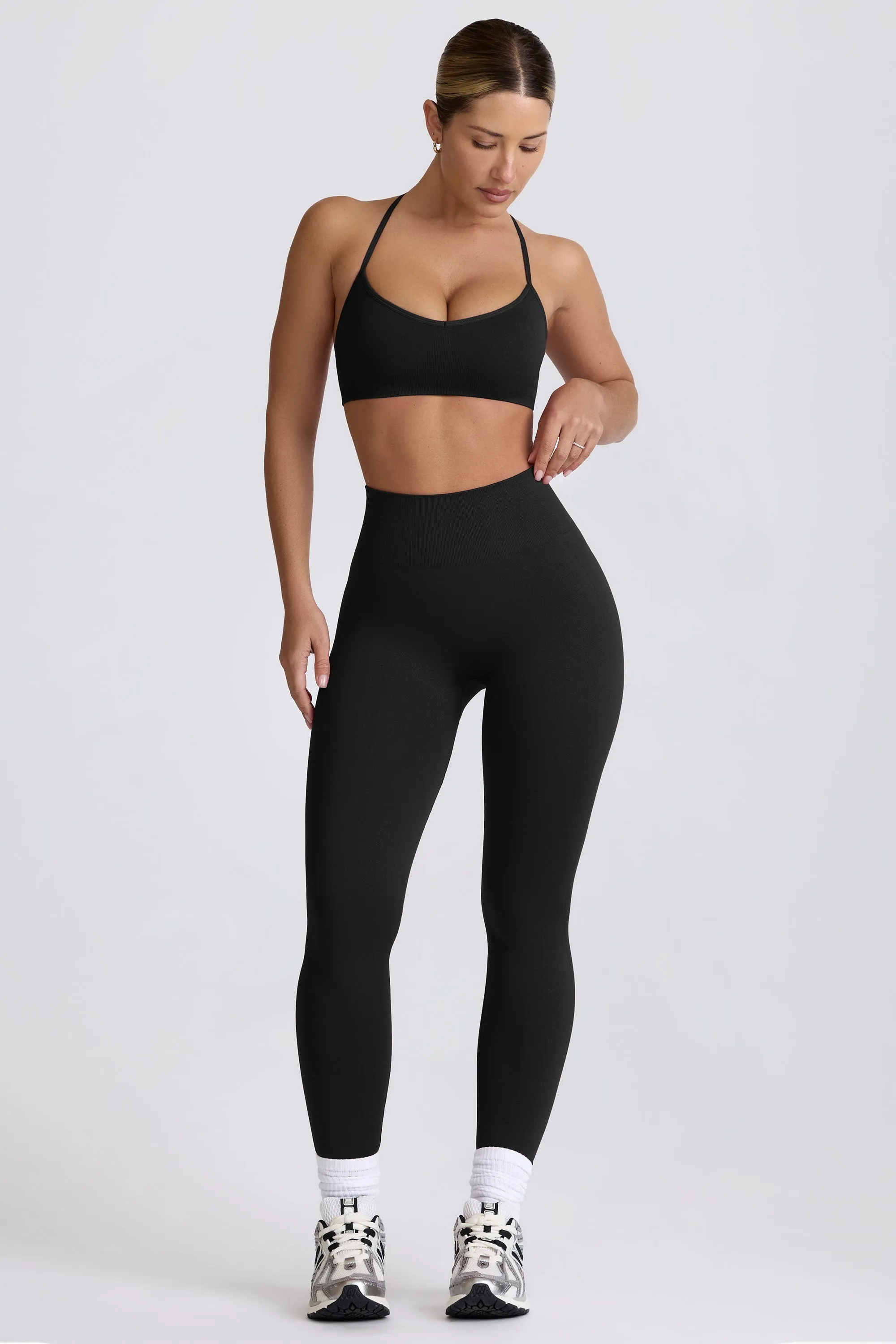 Petite Super Sculpt Seamless Leggings in Black