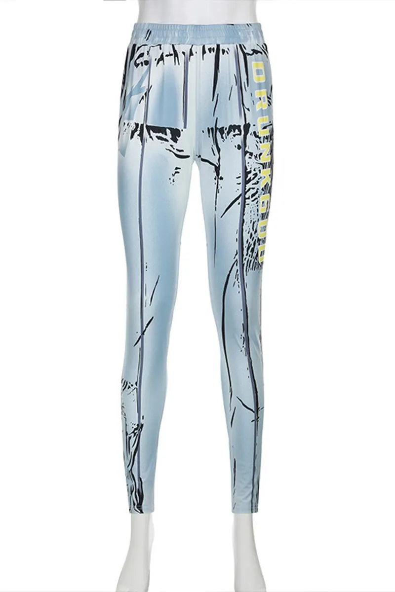 PI0184 Graphic Leggings Tights