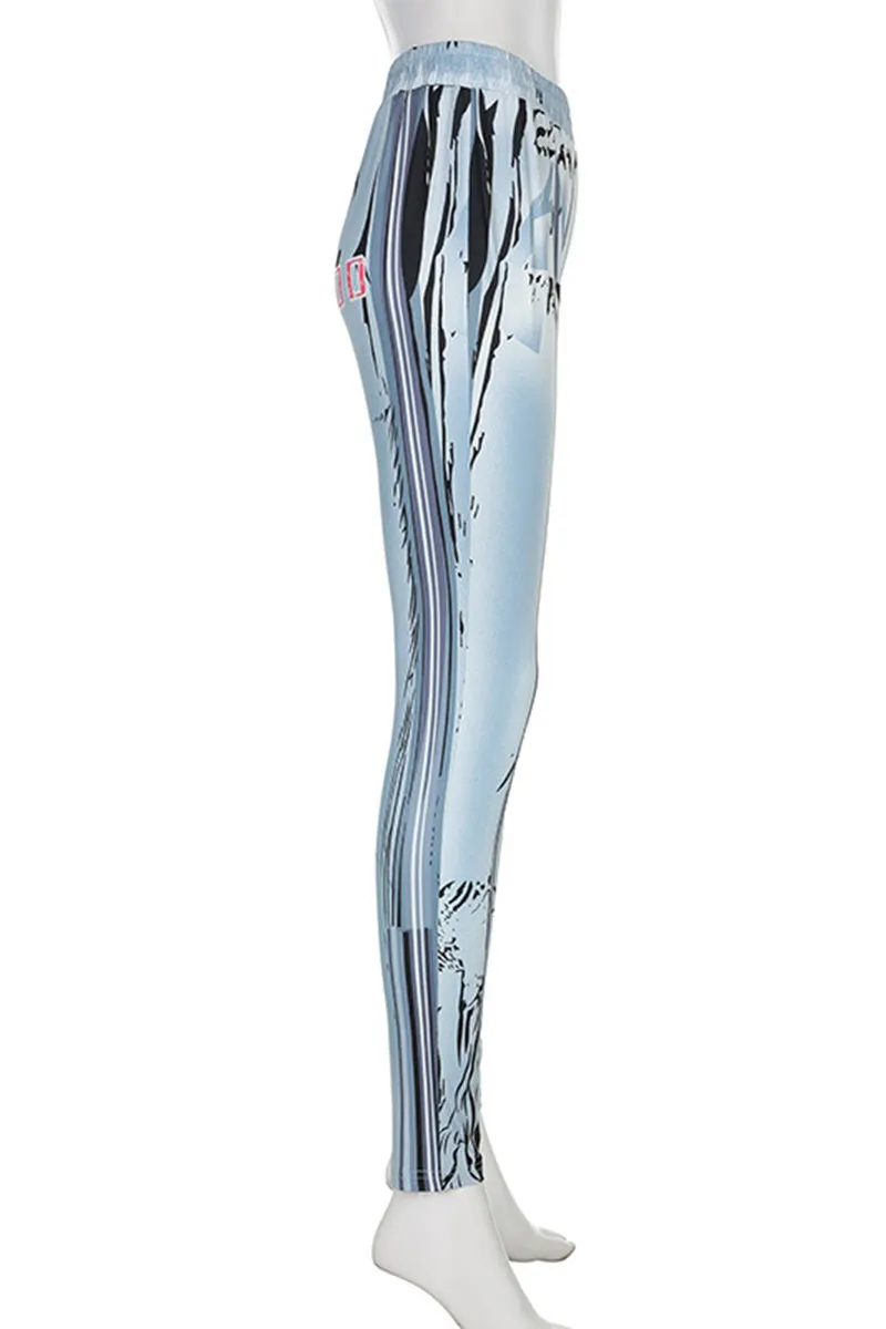 PI0184 Graphic Leggings Tights