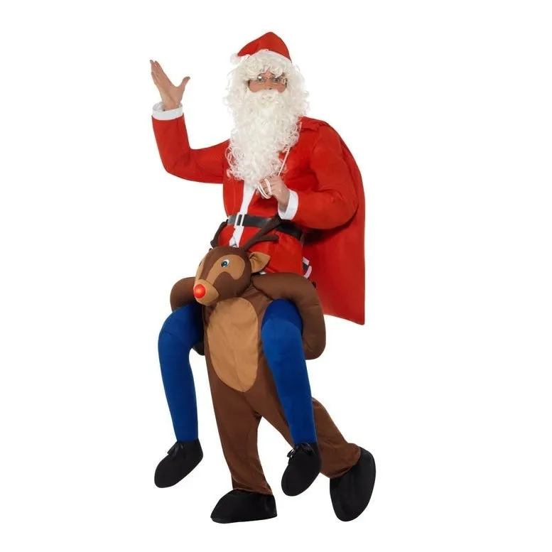 Piggyback Reindeer Rudolf Costume