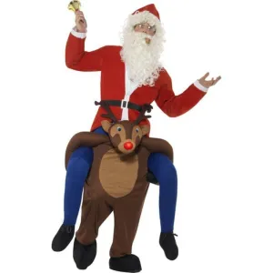 Piggyback Reindeer Rudolf Costume