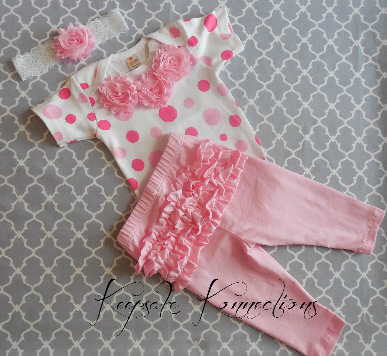 Pink Polka Dot Take Home Couture Outfit
