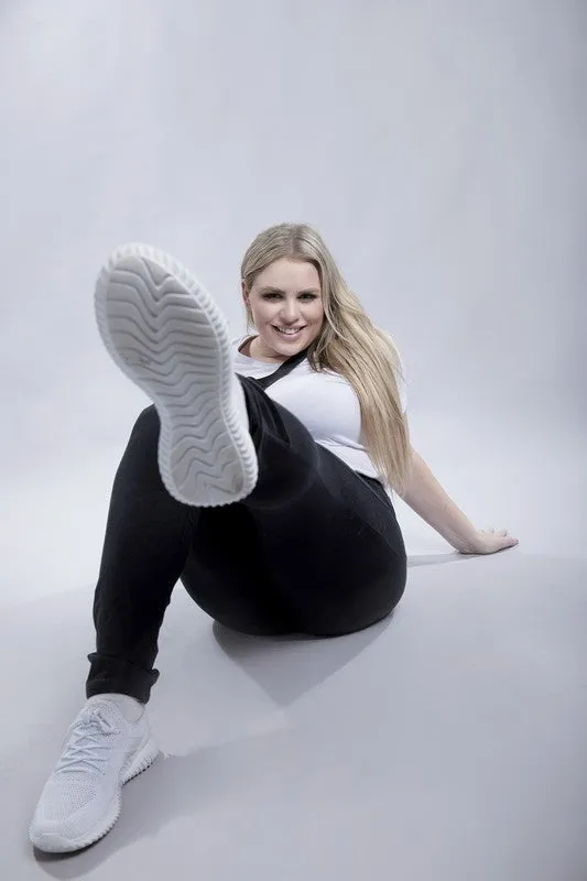 Plus Everyday Cotton Leggings with Pockets – Stretchy, Full-Length Fit