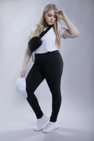 Plus Everyday Cotton Leggings with Pockets – Stretchy, Full-Length Fit
