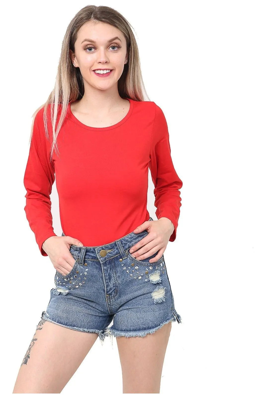 Plus Size Long Sleeve T-Shirt Top