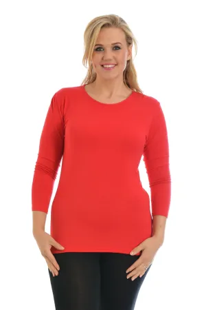 Plus Size Long Sleeve T-Shirt Top