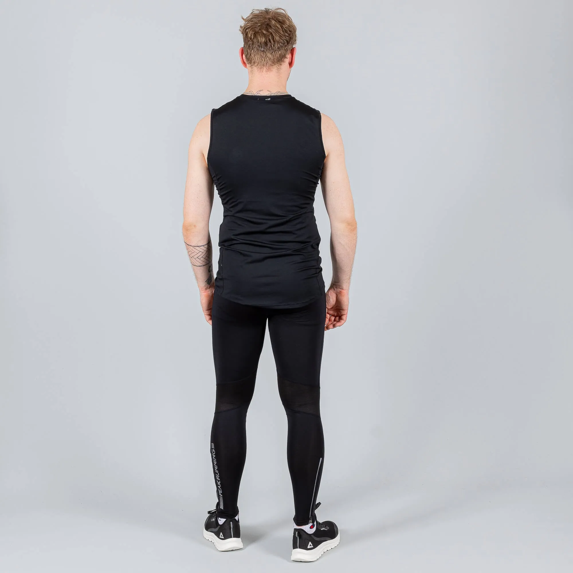 Pánske elastické bežecké nohavice Peak Elastic Pants čierne