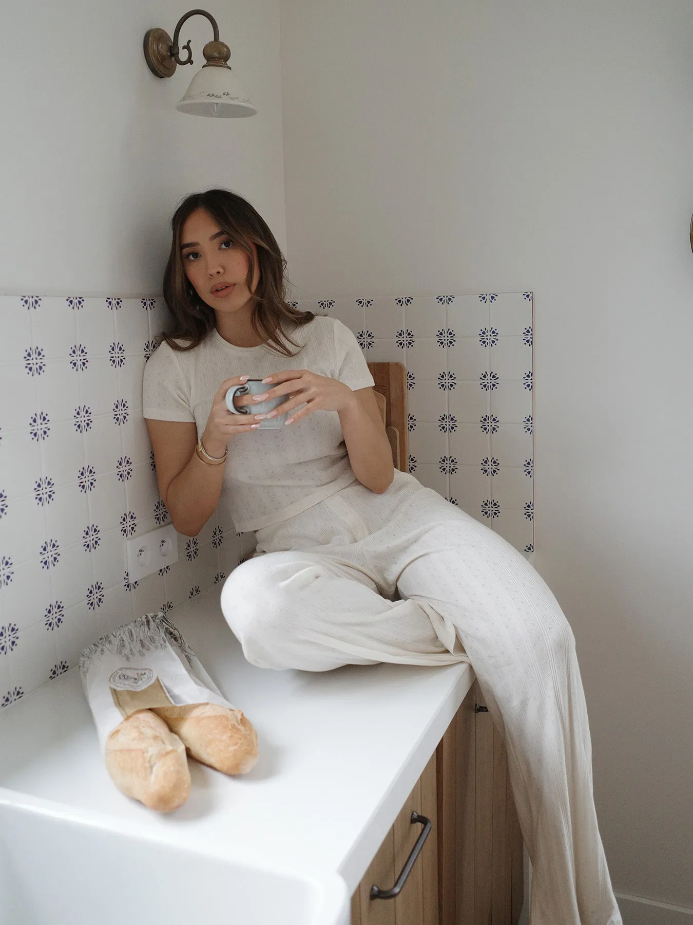 POINTELLE - Lounge Pants • Milk