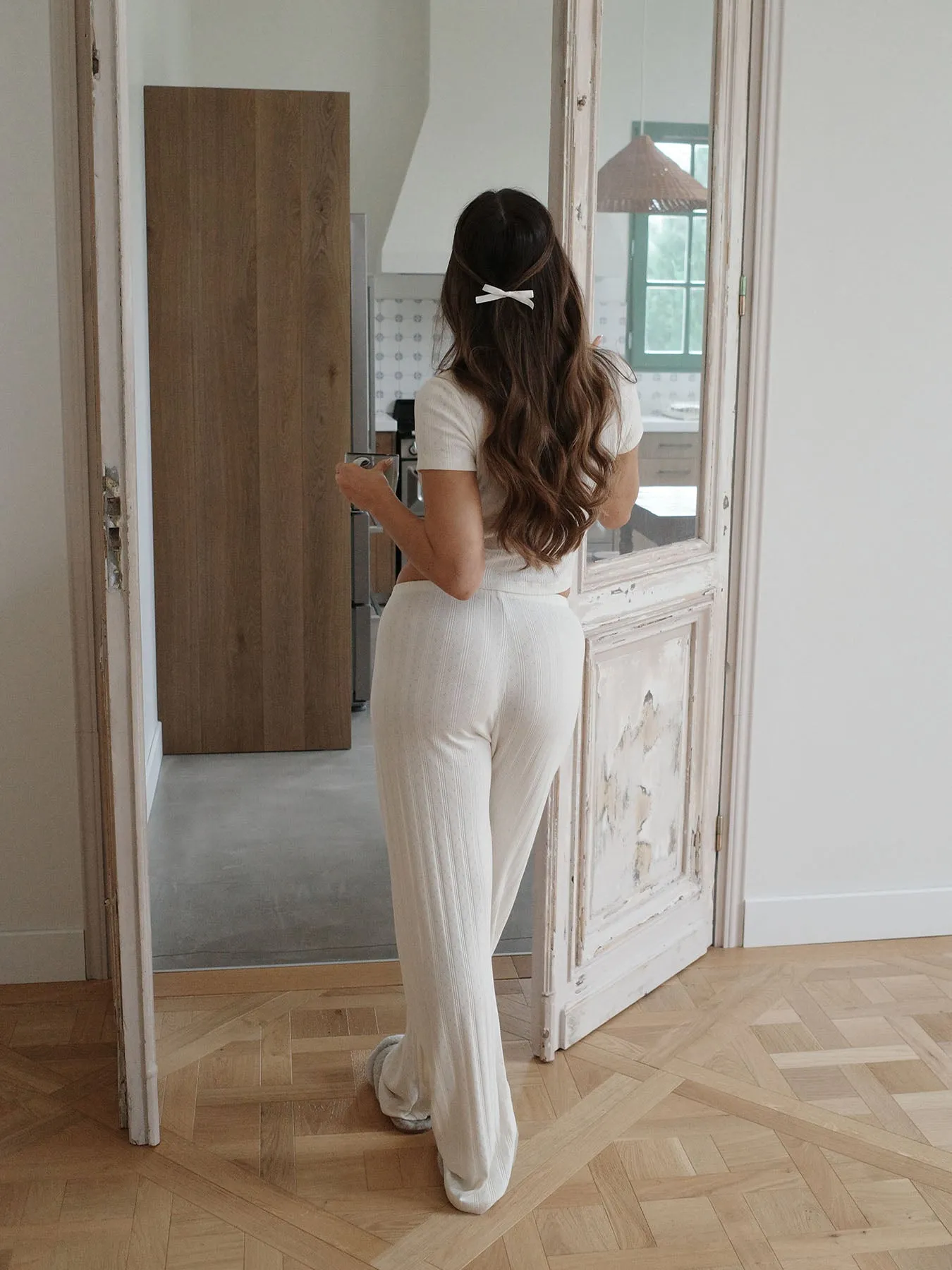 POINTELLE - Lounge Pants • Milk