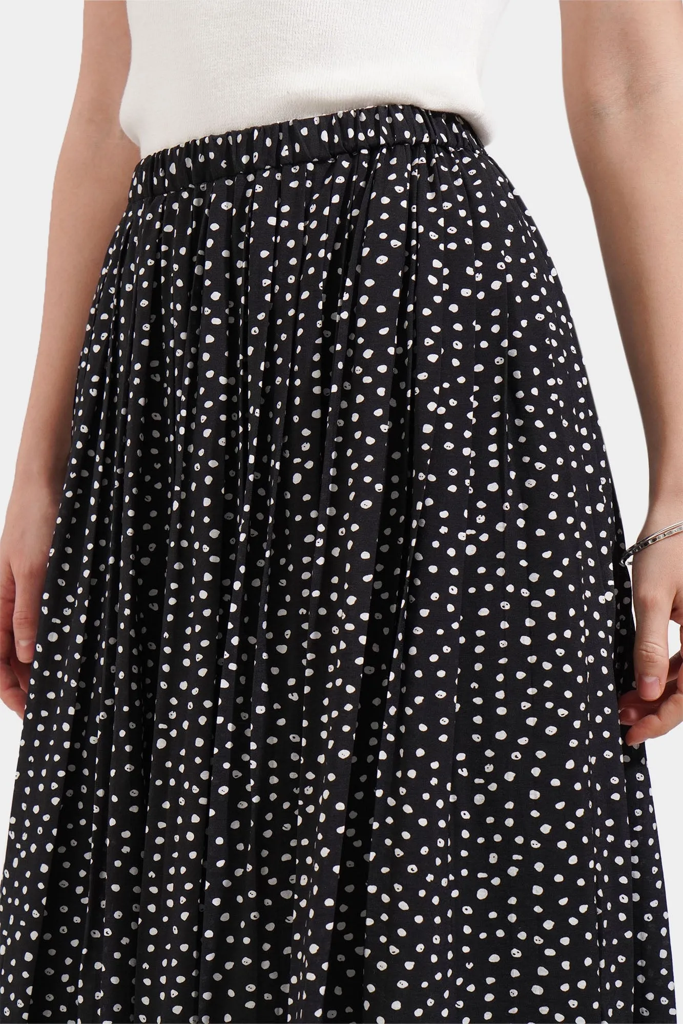Polka Midi Skirt