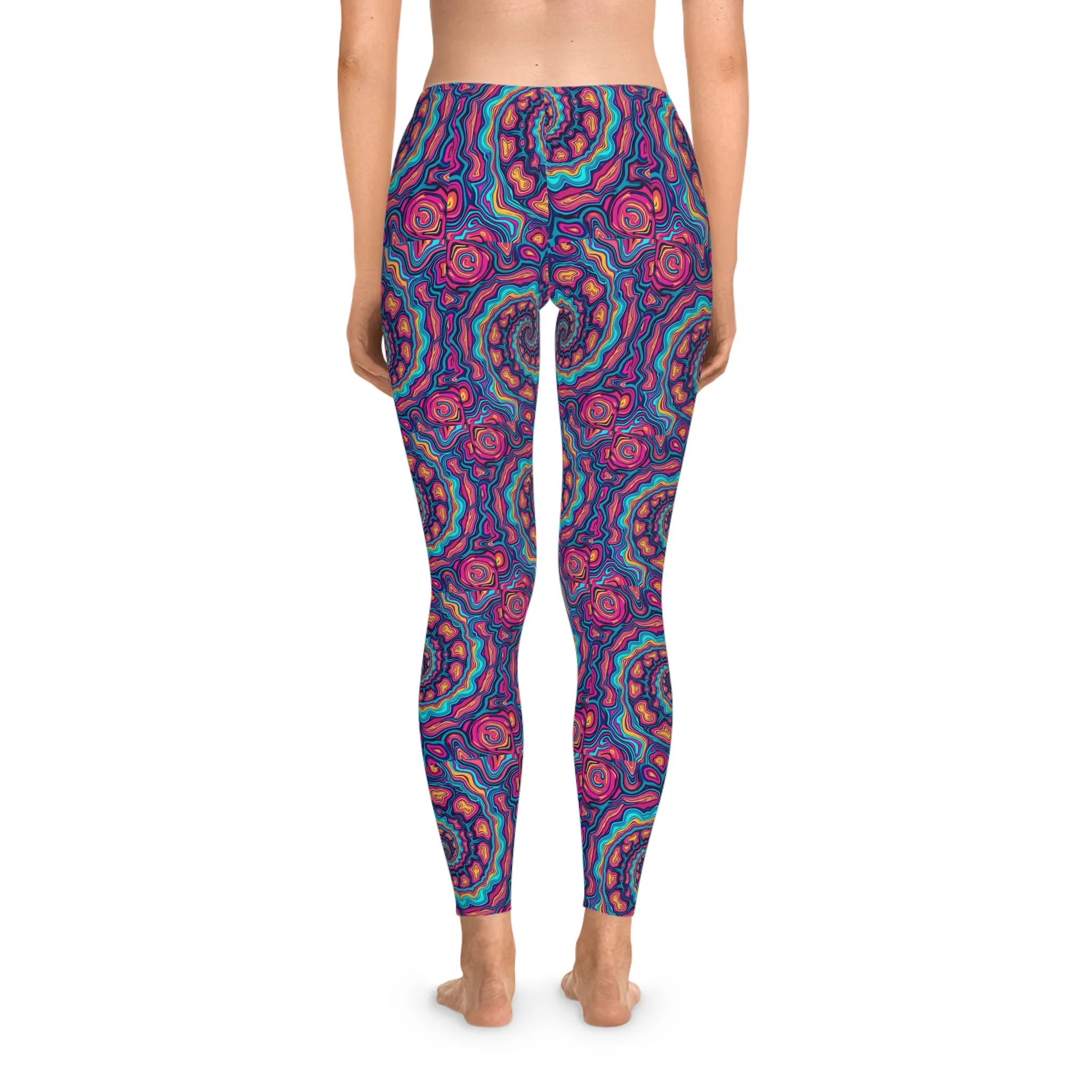 Psychedelic Swirl Stretchy Leggings