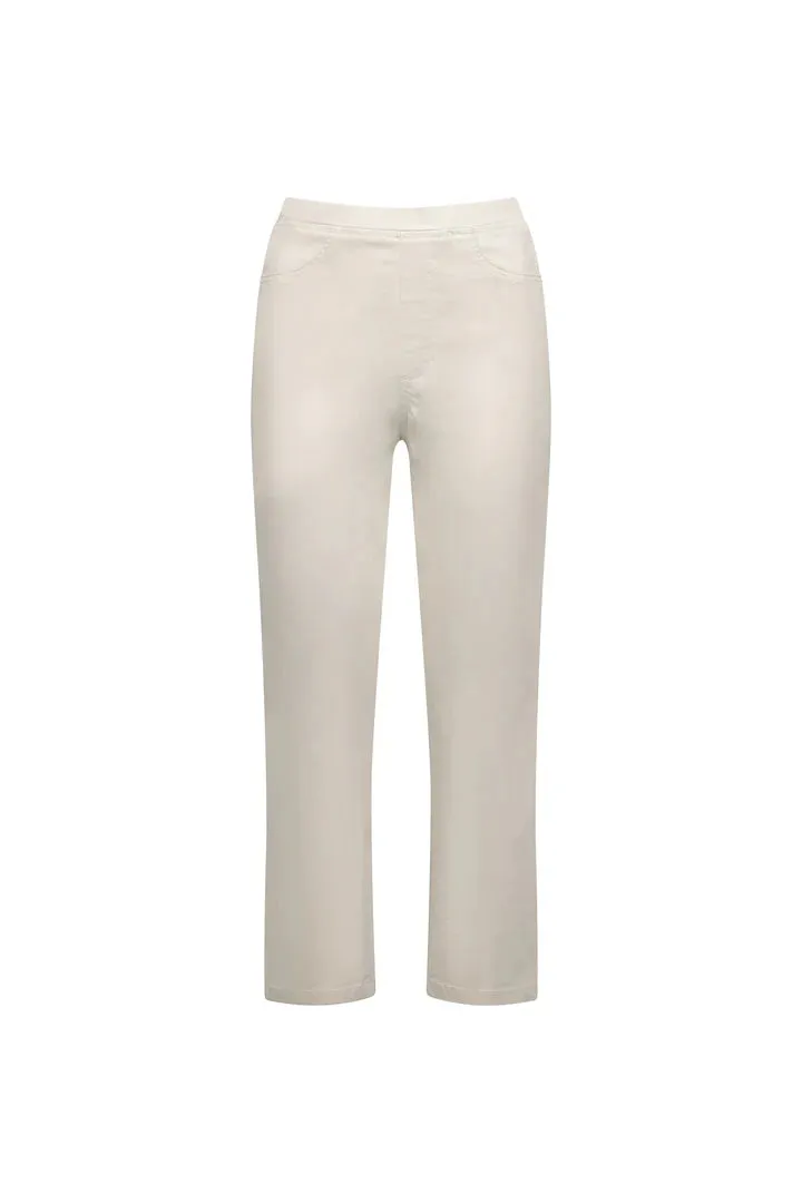 Pull On 7/8 Trousers - Pumice