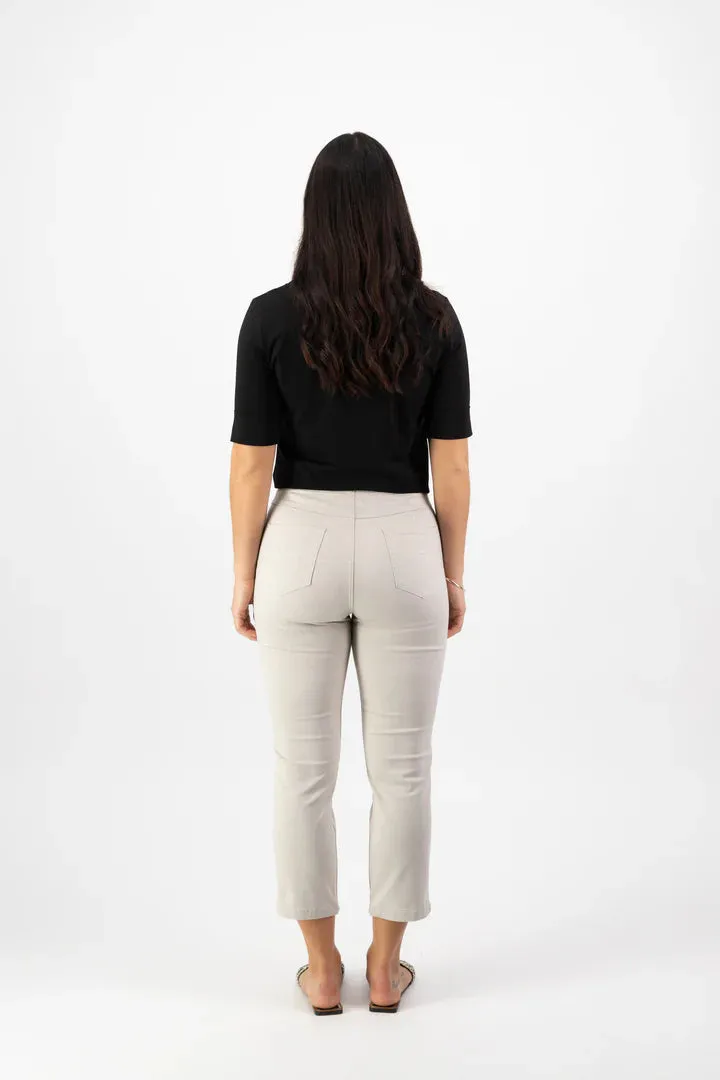 Pull On 7/8 Trousers - Pumice