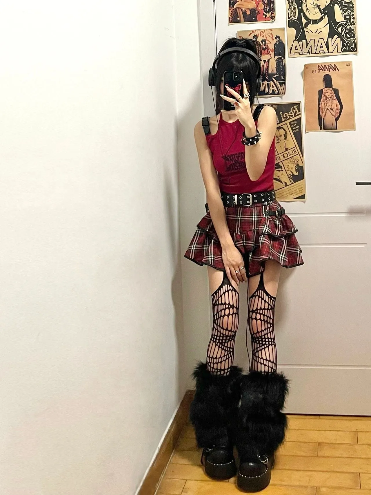 Punk Plaid Skirt UB98434