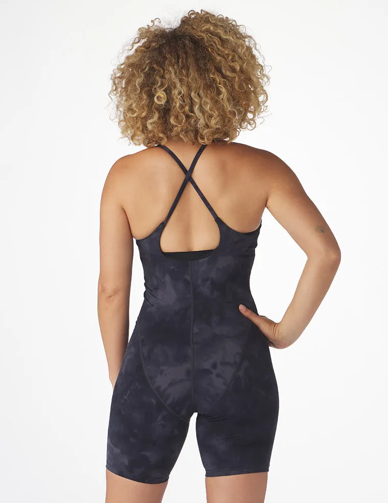 Pure Onesie: Black Tie-Dye