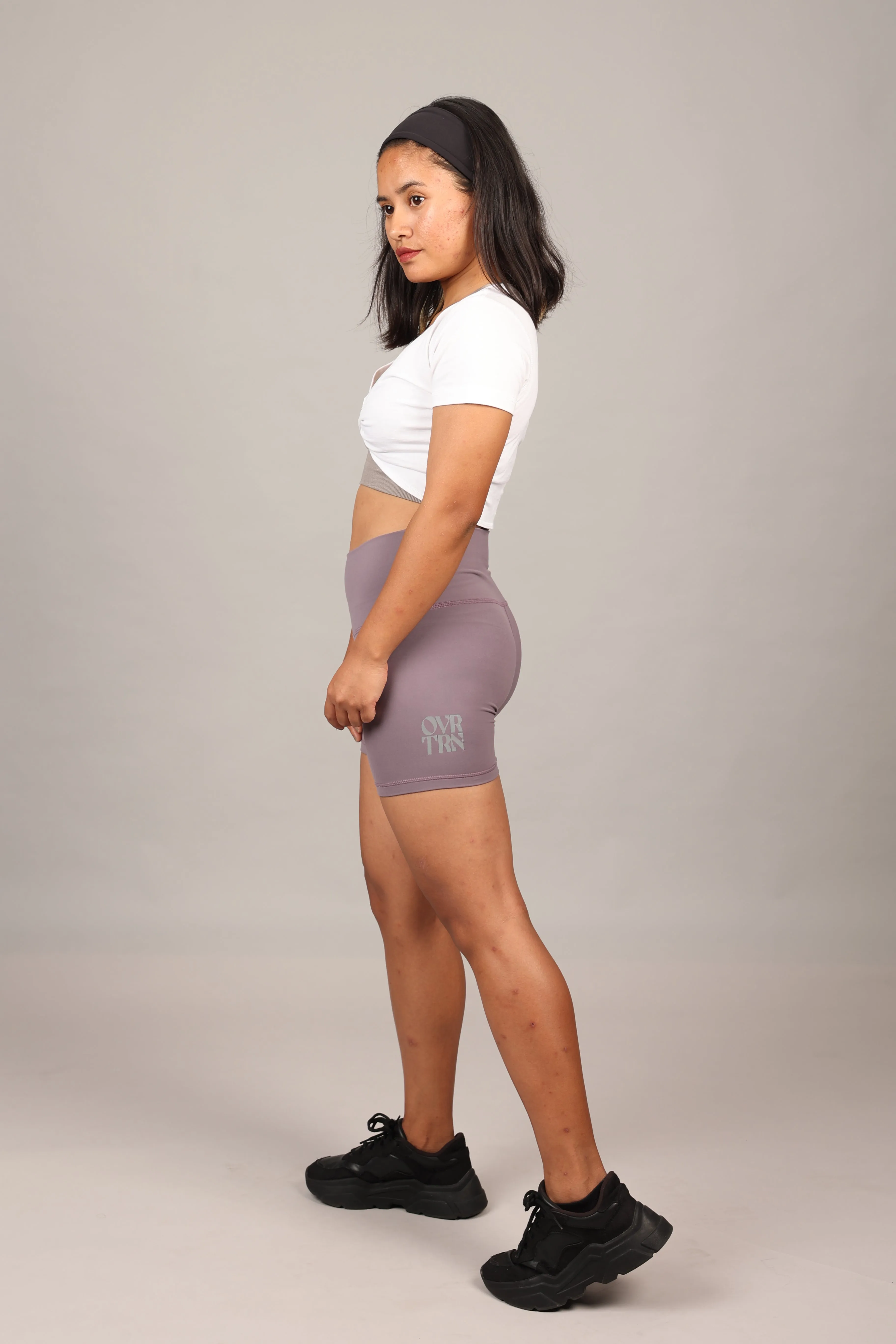 Purple Grey Shorts