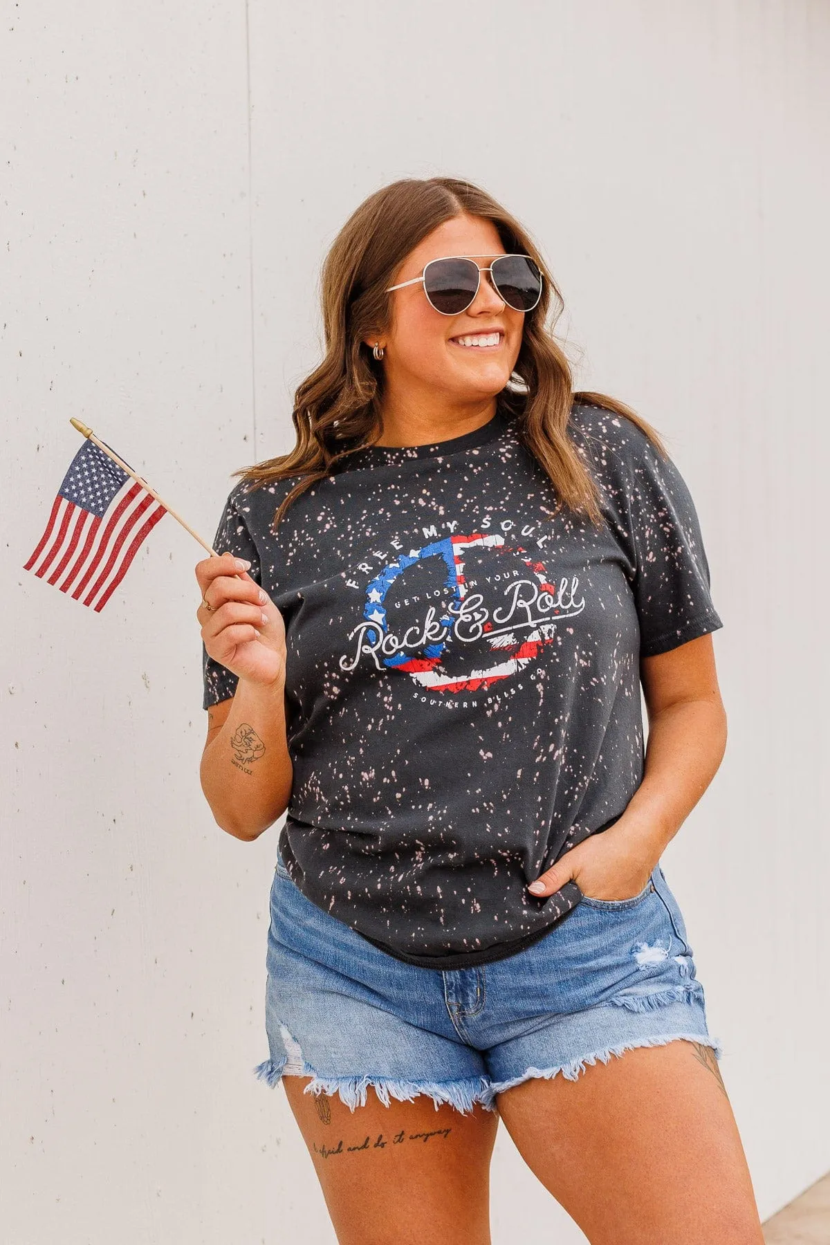 "Free My Soul" Graphic Tee- Black