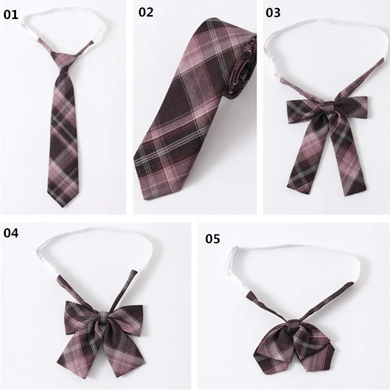 "JK DARK PURPLE PLAID" SKIRT N082707