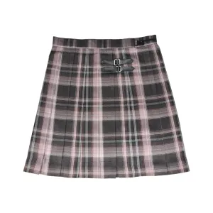 "JK DARK PURPLE PLAID" SKIRT N082707