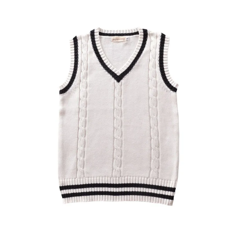 "JK TWIST COLOR SWEATER" VEST N081405