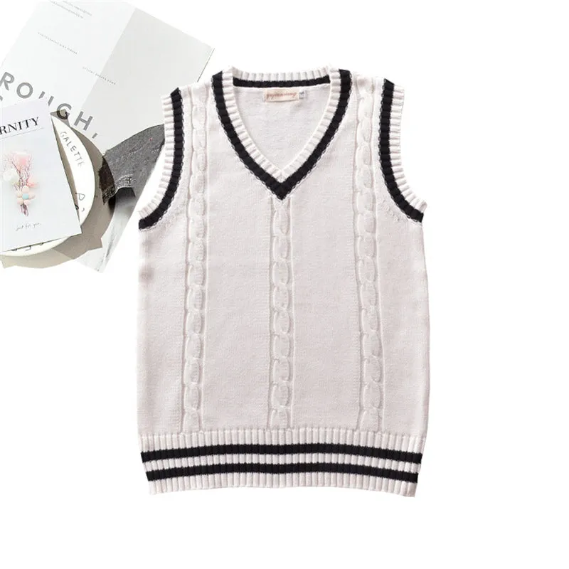 "JK TWIST COLOR SWEATER" VEST N081405