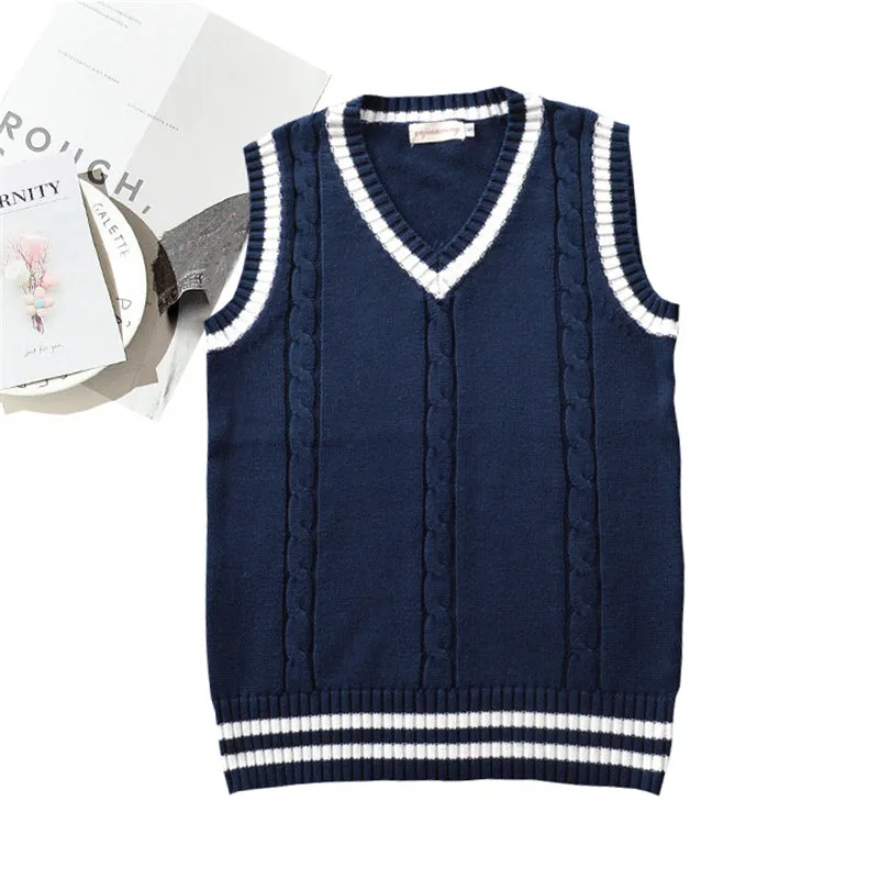 "JK TWIST COLOR SWEATER" VEST N081405