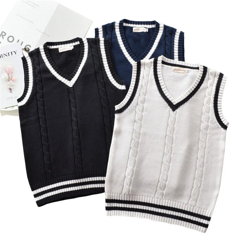 "JK TWIST COLOR SWEATER" VEST N081405