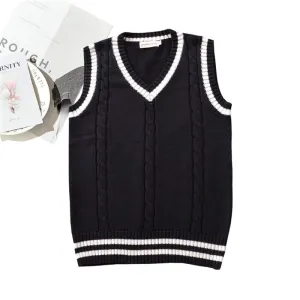 "JK TWIST COLOR SWEATER" VEST N081405