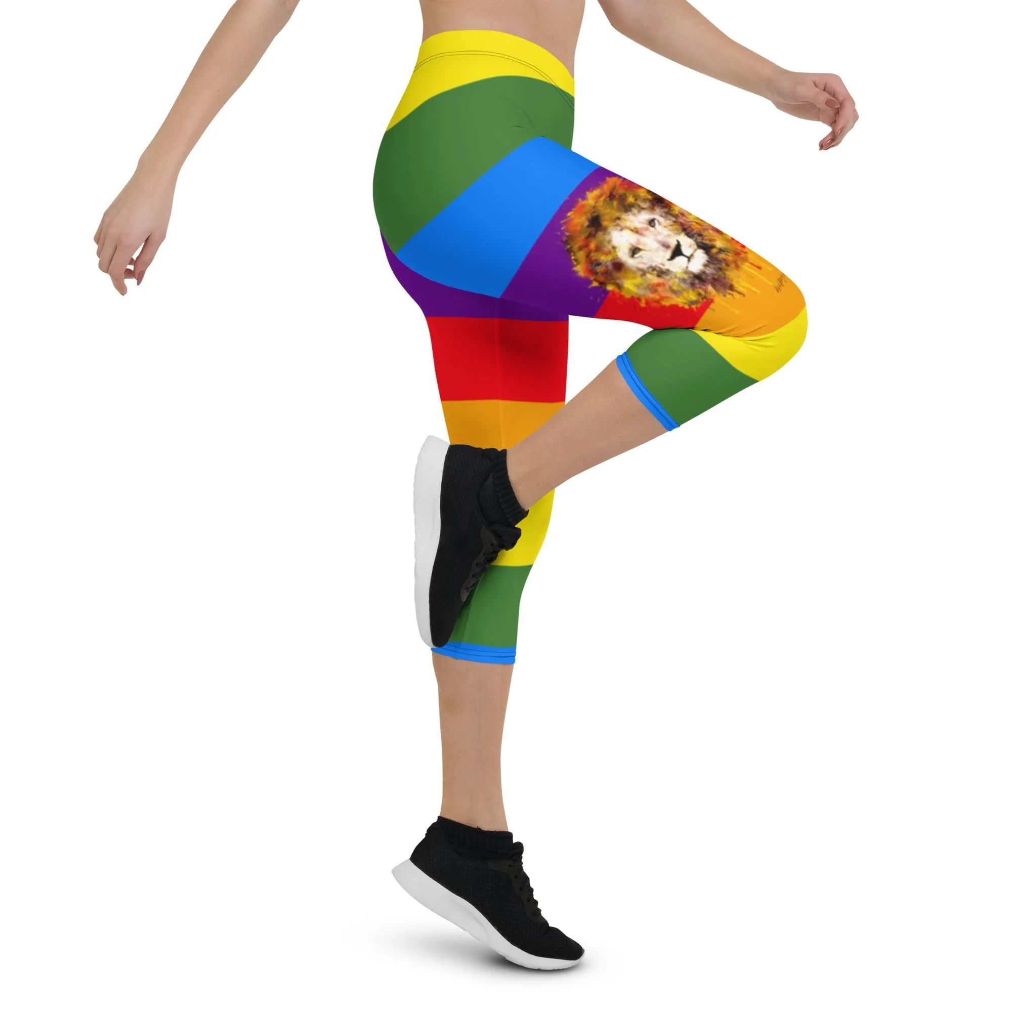 Rainbow Capri Leggings (short)