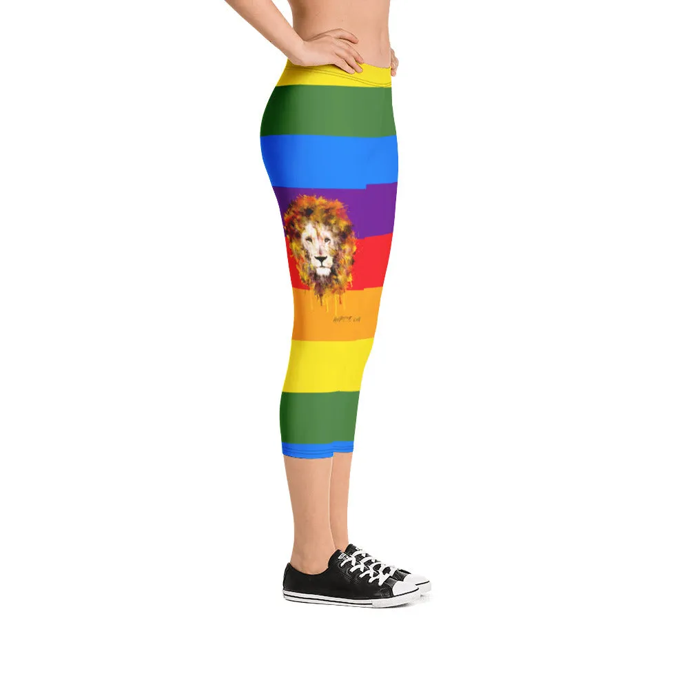 Rainbow Capri Leggings (short)