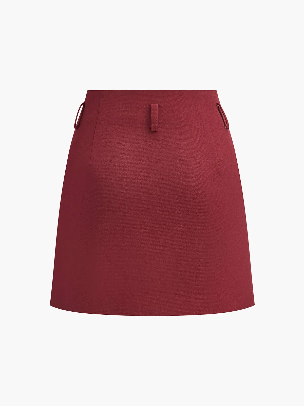 Regular A-Line Mini Skirt Without Belt